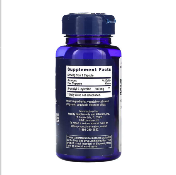 n acetyl l cysteine nac 600mg 60 caps 87214537375697 b2f51be931