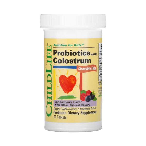 probiotics with colostrum chewable 90 tabs natural berry 22549183541631 bcf21e6203