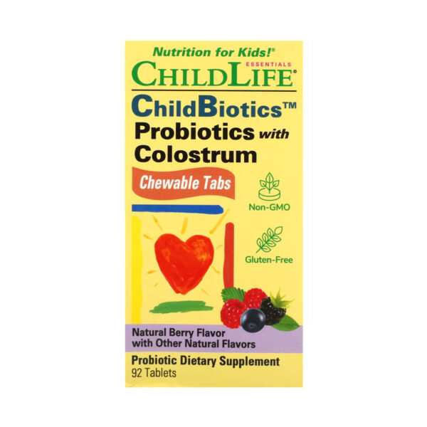 probiotics with colostrum chewable 90 tabs natural berry 58569340274955 49f483f43c