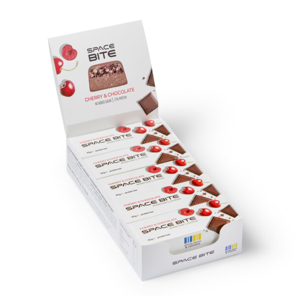 space bite 10x45g cherry chocolate 78763780629261 46e318fd5c