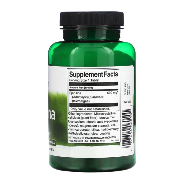 spirulina 500mg 180 tabs 96925697818410 ca6c20802a