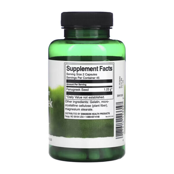 swansonfenugreek seed 610mg 90 cap 88587534789358 fe534daced