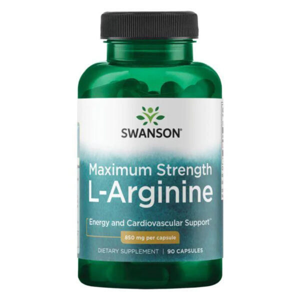 swansonl arginine maximum strenght 850mg 90caps 56372927973314 2eae6e0155