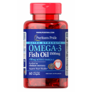 Omega-3 Fish Oil Extra Strength 1500 mg (450 mg Active Omega-3) 60 Softgels
