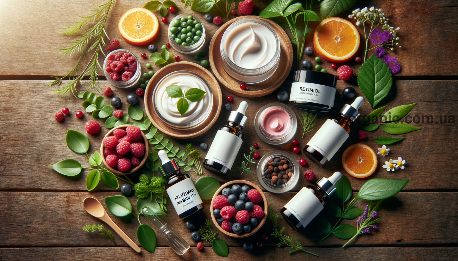 Illustration for section: Необхідно також звернути увагу на косметичні засоби, щ - антиоксиданти для краси