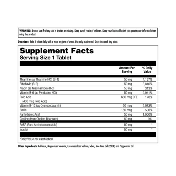 b complex 50 tablet btl plastic 50mg 50ct 35287411696652 95840f520c