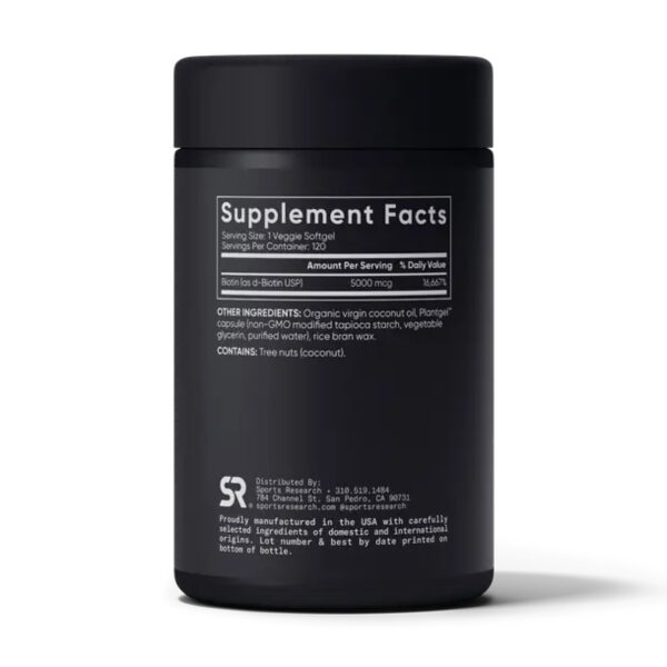 biotin 5000mcg 120 veg softgels 50430892916011 e8559fd0ad