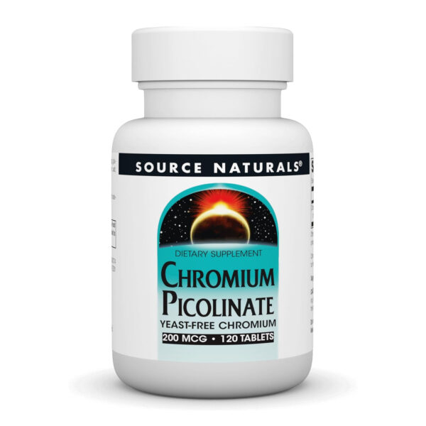 chromium picolinate 200 mcg yeast free 120 tabs 21325342891067 66fadfd1e4