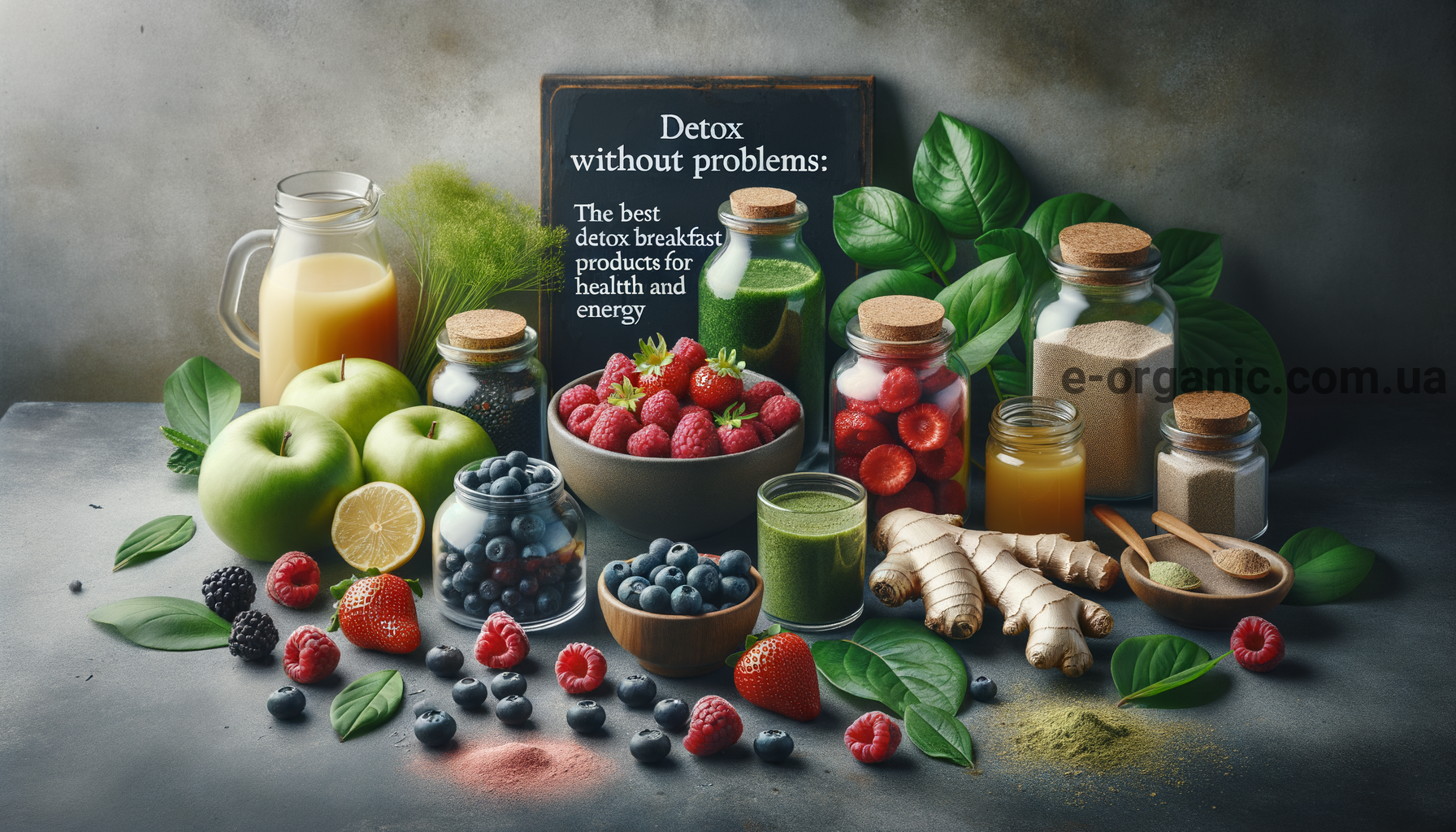 Illustration for section: Фрукти і ягоди – це чудове джерело клітковини, вітамін - детокс-продукти сніданок