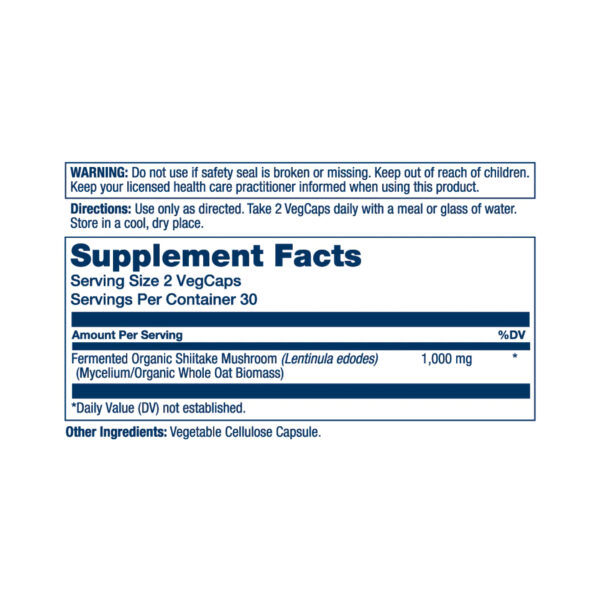 fermented shiitake mushroom 1000mg 60 vcaps do 11.25 51049345786579 9b860591dc