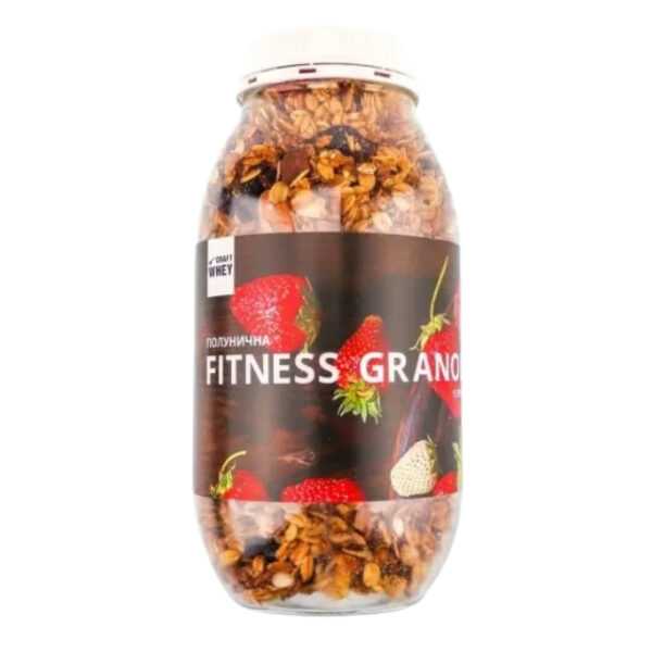 fitness granola 450g strawberry with protein 14623957474309 3a7da454bb