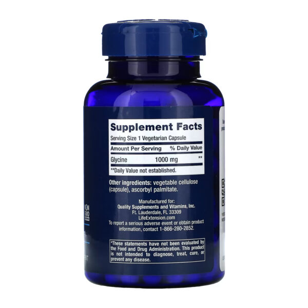 glycine 1000 mg 100 vegetarian capsules 1000 mg 100 vegetarian capsules 36318503859798 69a28575bd