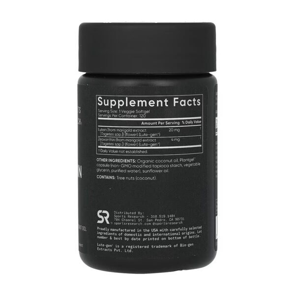 lutein zeaxanthin 20mg 120 veggie softgels 95122789439977 4eb9ea31c3