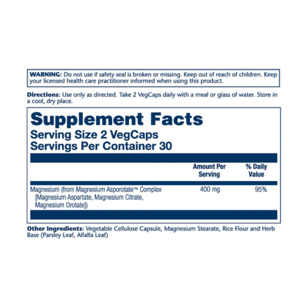 magnesium asporotate 400mg 60 vcaps 30155710360418 857df5ec46