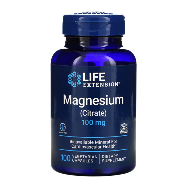 magnesium citrate 100 mg 100 veg caps 100 mg 100 vegetarian capsules 35469426566098 45b5218e0a