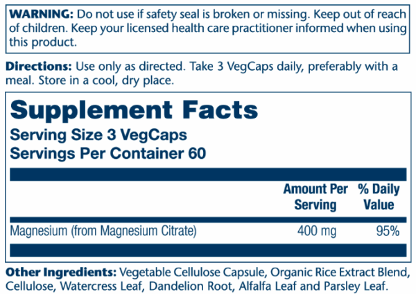 magnesium citrate veg cap btl plastic 400mg 180ct 46724658561237 7c665d281f