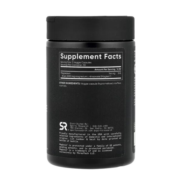 magnesium l threonate 2000mg 90 veggie capsules 95367502193061 ca03fe4393