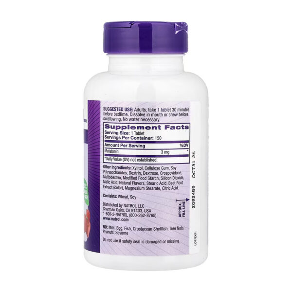 melatonin 3mg 150 tabs 77788849179635 0318fe2665