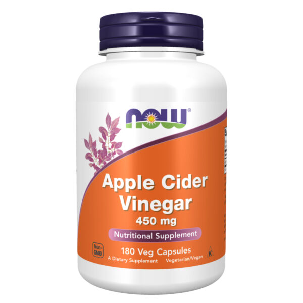 now foodsapple cider vinegar 450 mg 180 vcaps22563 24611040521400 328d46e132