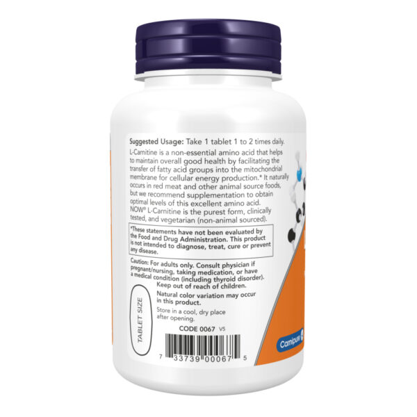 now foodscarnitine tartrate 1000mg 100 tabs 46673097197755 3de1d28f0c