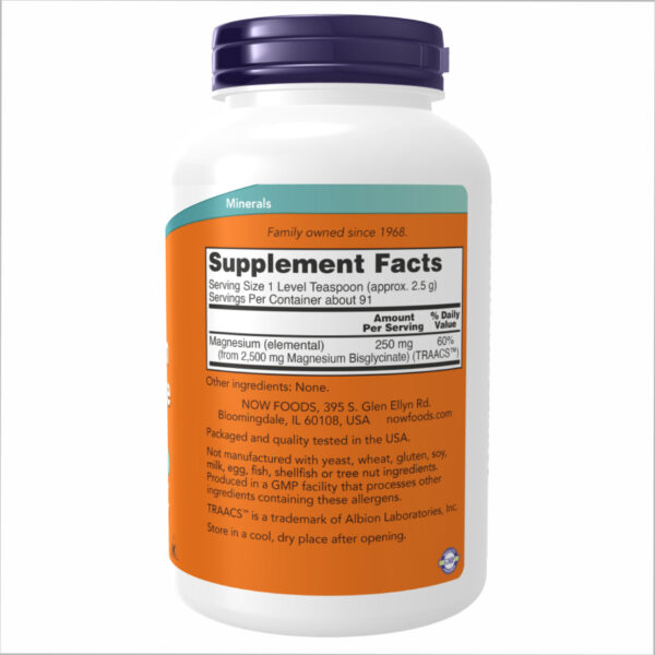 now foodsmagnesium bisglycinate powder 8 oz. 18497543661221 7d75cee2b1