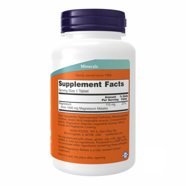 now foodsmagnesium malate 1000mg 180 tabs 67666072451137 00400680f2