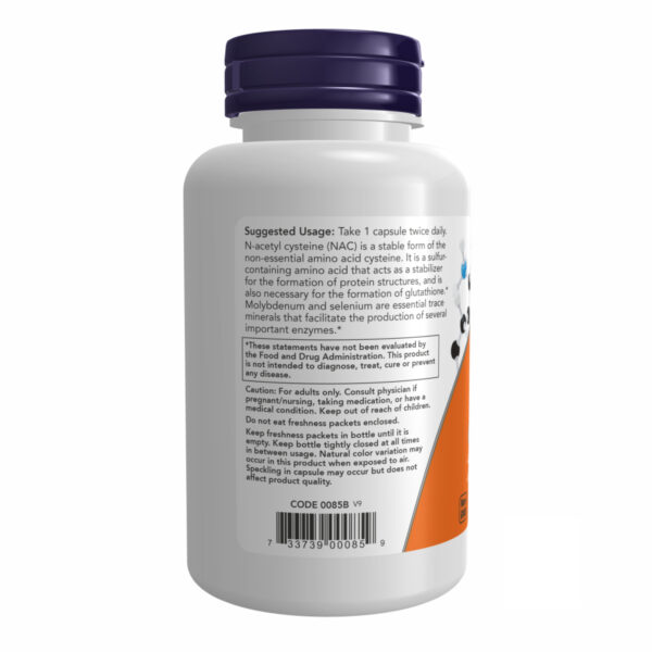 now foodsnac acetyl cysteine 600mg 100 vcaps 97343554359692 a7d1820324