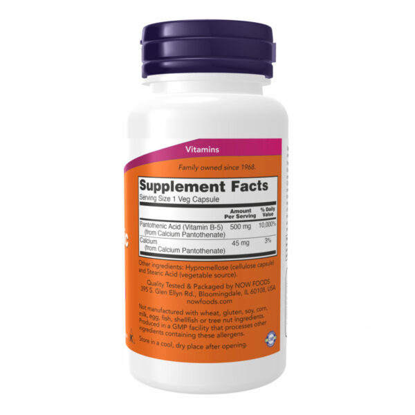 now foodspantothenic acid 500mg 100 vcaps 39132193255717 4b37e6a6a3