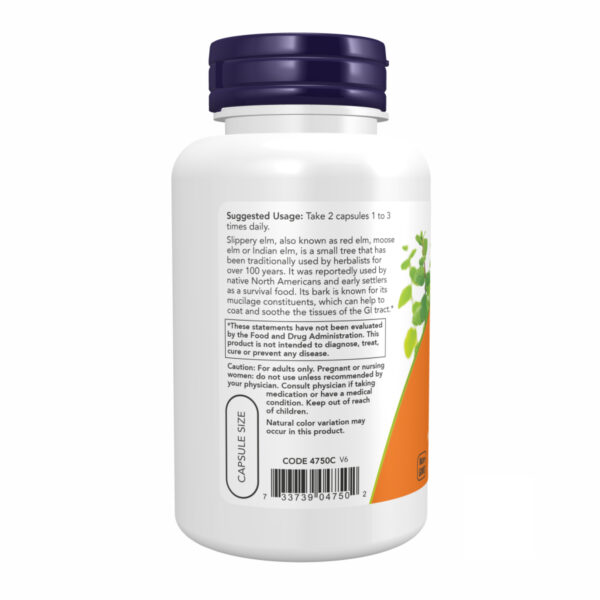 now foodsslippery elm 400 mg 100 vcaps 31822542886244 d2132c7b1c