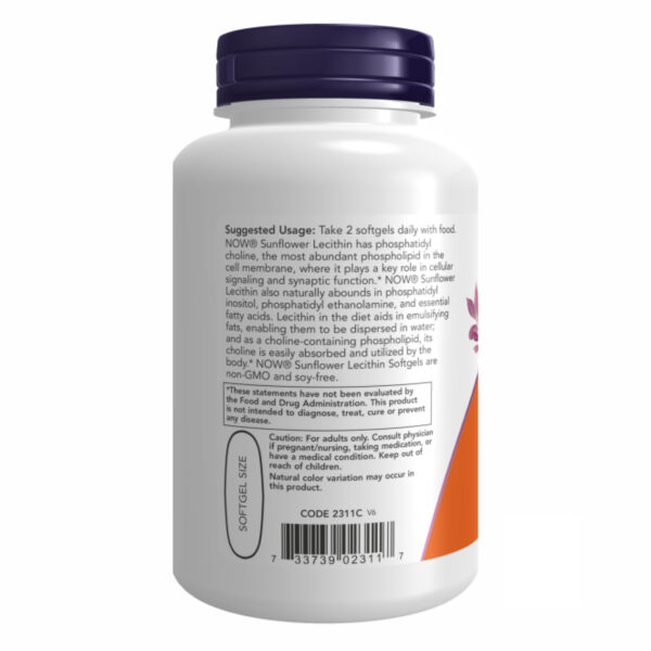 now foodssunflower lecithin 1200 mg 100 sgels 30907331260720 b3e63dab5b