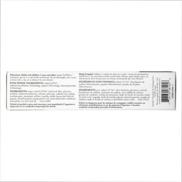now foodsxyliwhite charcoal refresh toothpaste 6.4 ozid 45701611120225 b2d3994610