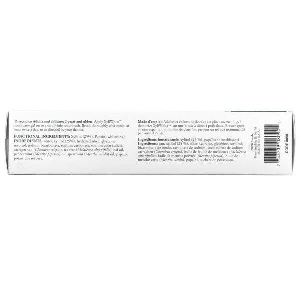 now foodsxyliwhite refreshmint toothpaste gel 6.4 ozid 54192439674303 0fe7d10c24