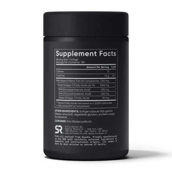 omega 3 fish oil alaska 1250mg 180 softgels 32434341082798 98d7095b64