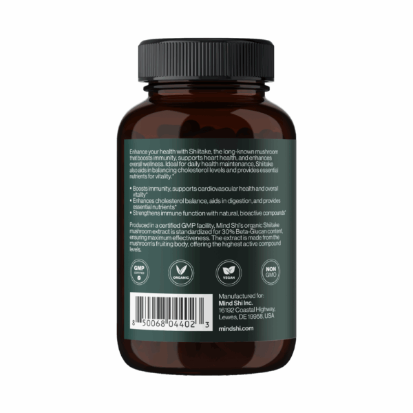 organic shiitake extract 60 veg caps 79503794929383 77178f6829