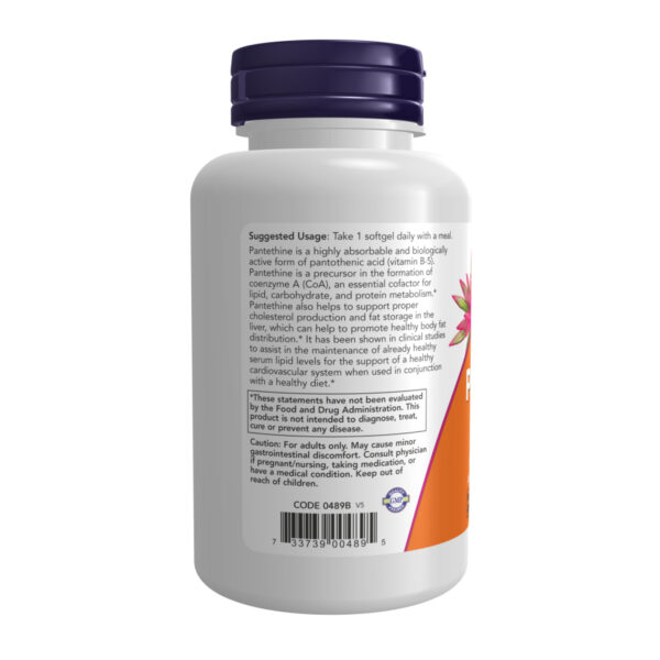 pantethine 600mg 60 softgels 76793332170286 139265c928