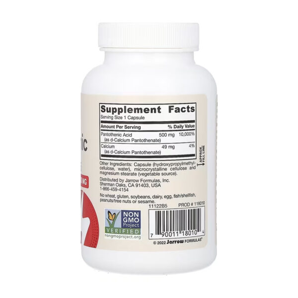 pantothenic acid 500mg 100 vcaps 58457800842533 c0f5db0e4f