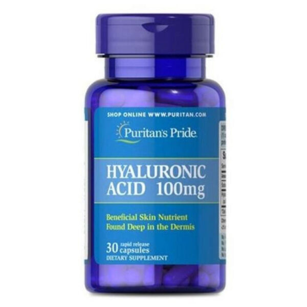 puritans pridehyaluronic acid 100mg 30caps 60957217008875 f403e792a2