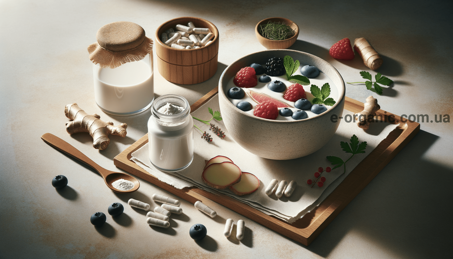 Illustration for section: Колаген може опосередковано підтримувати здоров’я ки - сніданок з колагеном