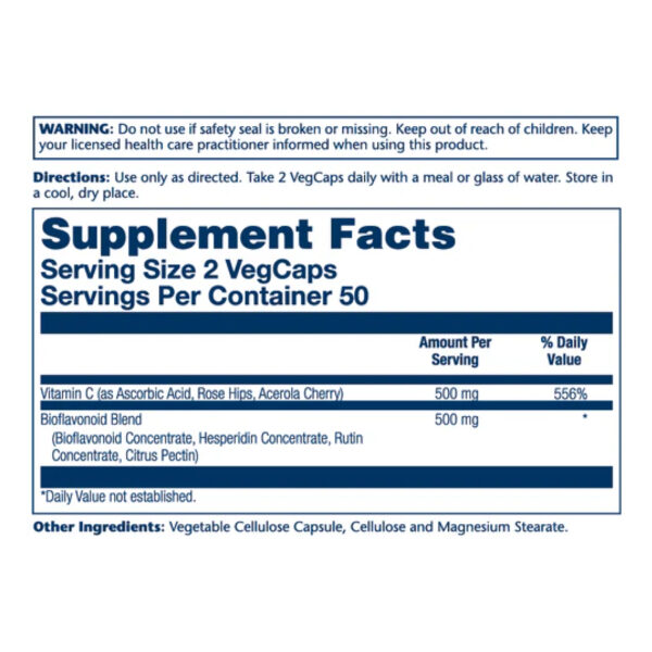 vitamin c bioflavonoids 11 500mg 100 vcaps 37144570375640 dc5c33044f