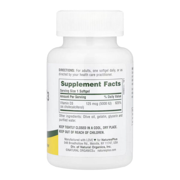 vitamin d3 5000 iu 60 softgels 92319648103192 21ef709347