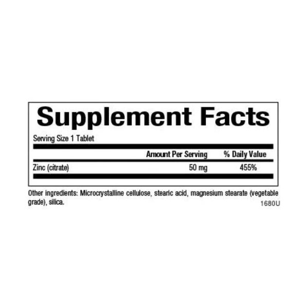 zinc citrate 50mg 90 tabs 91026373652820 3a39e50c57