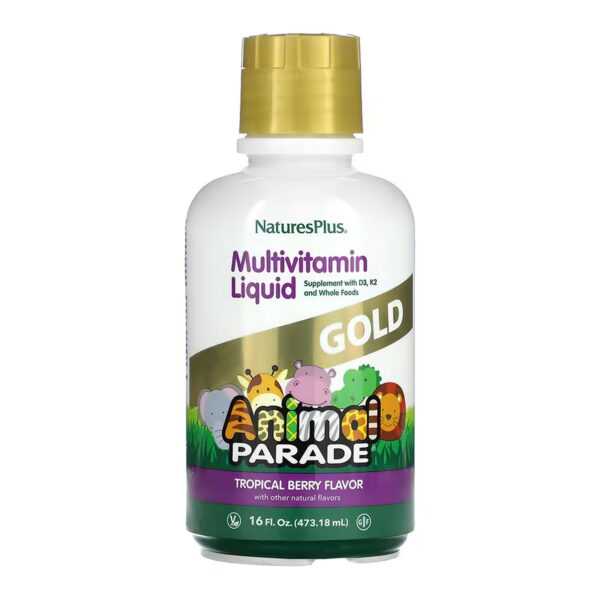animal parade gold multivitamin liquid 473.18 ml tropical berry 92561950544331 bd6c0f5418