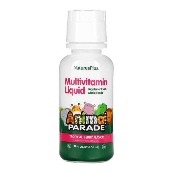 animal parade multivitamin liquid 236.56 ml tropical berry 82515522386043 16b21b6599