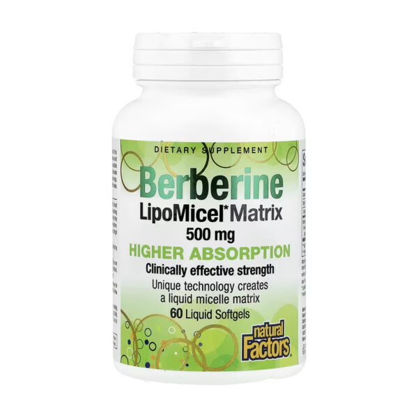 berberine lipomicel matrix 60 softgels 18876074674409 12cccb09a3