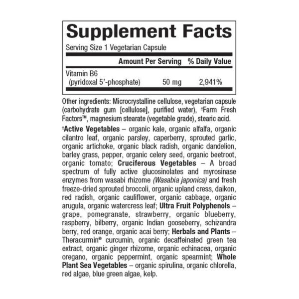 biocoenzymated pyridoxal 5 phosphate 50mg 30 vcaps 22555158982434 55c03c3a87
