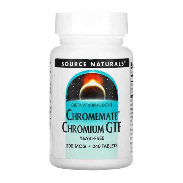 chromemate chromium gtf 200 mcg yeast free 240 tabs 34306440540417 a8b378d44d