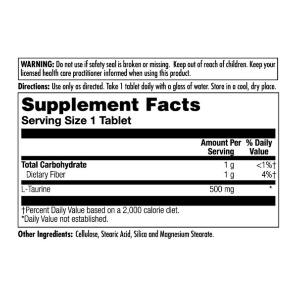 l taurine 500mg 60 tabs 34486138898465 1a2ce3ee9a