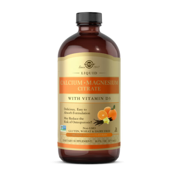 liquid calcium magnesium citrate with vitamin d3 473ml natural orange vanilla 92227740220234 d822a11526