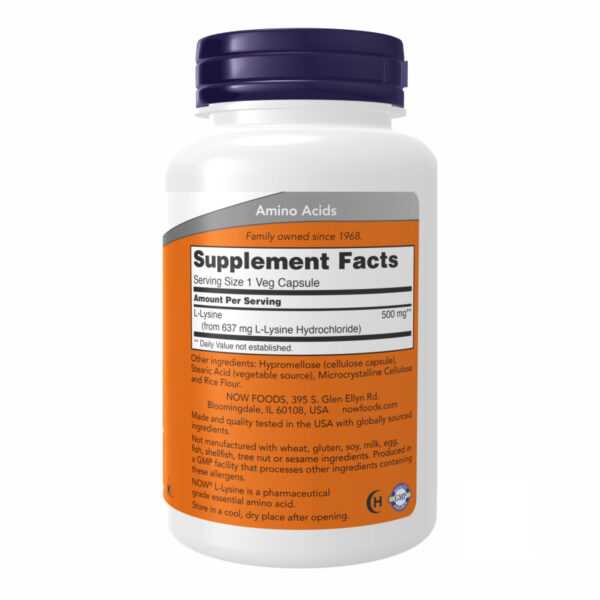 lysine 500mg 100 vcaps poshkodzhena banka 58943703095441 5481c3e032