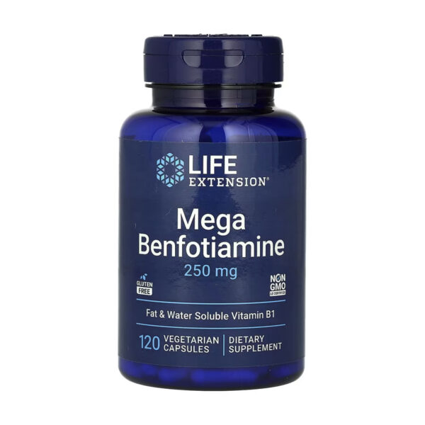 mega benfotiamine 250 mg 120 vcaps 85649244640356 f2fb76fac7